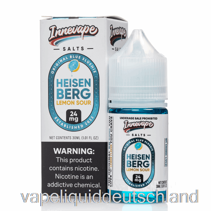 Heisenberg Lemon Sour – Innevape-Salze – 30 Ml, 50 Mg Vape-Flüssigkeit